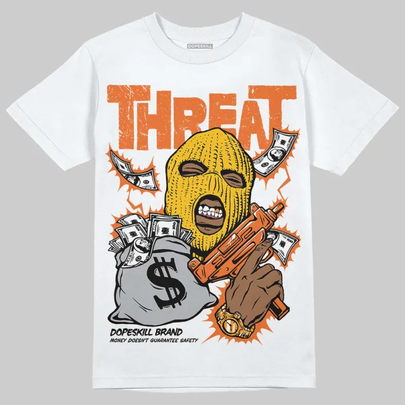 Orange Black White DopeSkill T-Shirt Under Threat Graphic sold by DopeSkill
