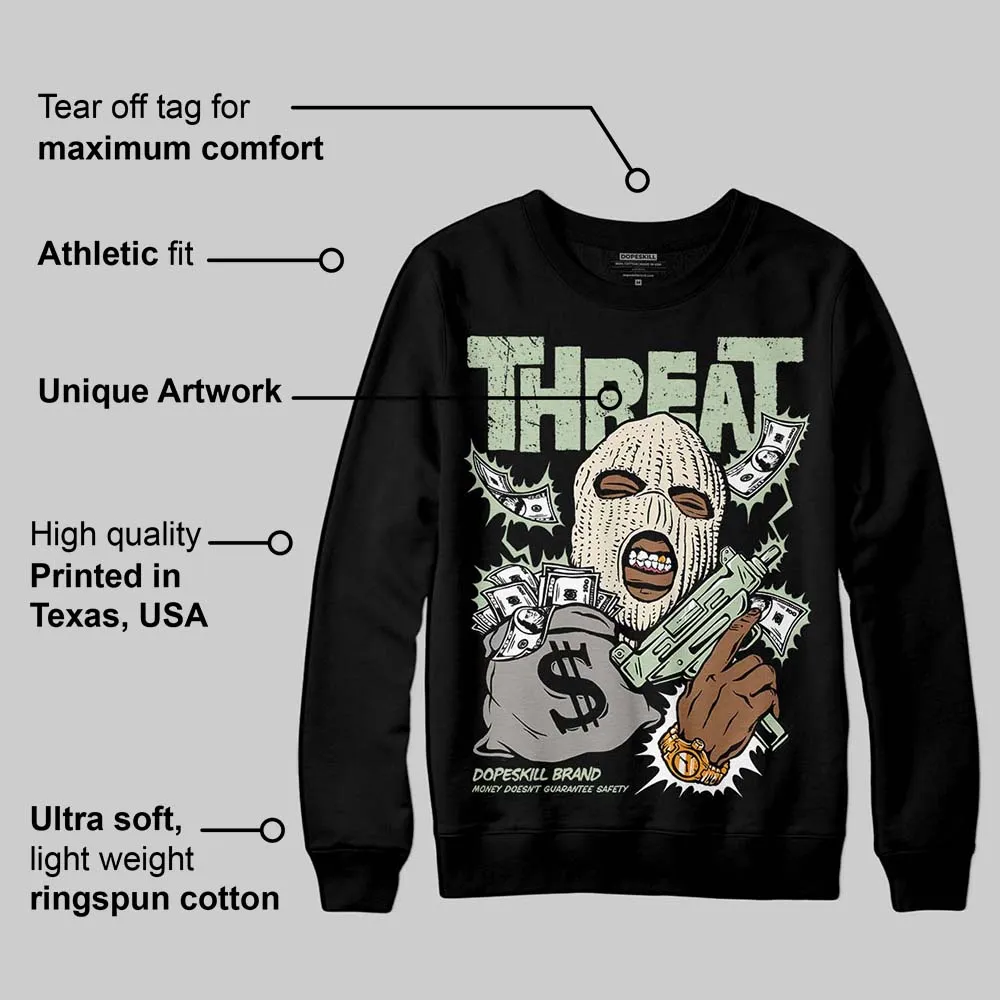 Seafoam 4s 2025 DopeSkill Sweatshirt Under Threat Graphic sold by DopeSkill product image thumbnail 3