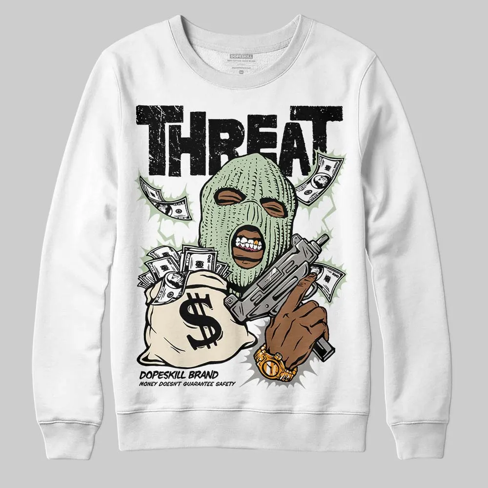 Seafoam 4s 2025 DopeSkill Sweatshirt Under Threat Graphic sold by DopeSkill product image thumbnail 2