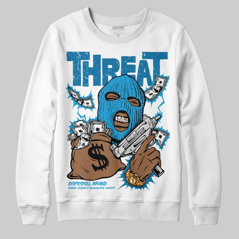 Military Blue 4s DopeSkill Sweatshirt Under Threat Graphic sold by DopeSkill