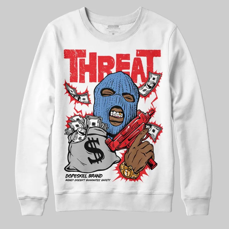 Cherry 11s DopeSkill Sweatshirt Under Threat Graphic sold by DopeSkill