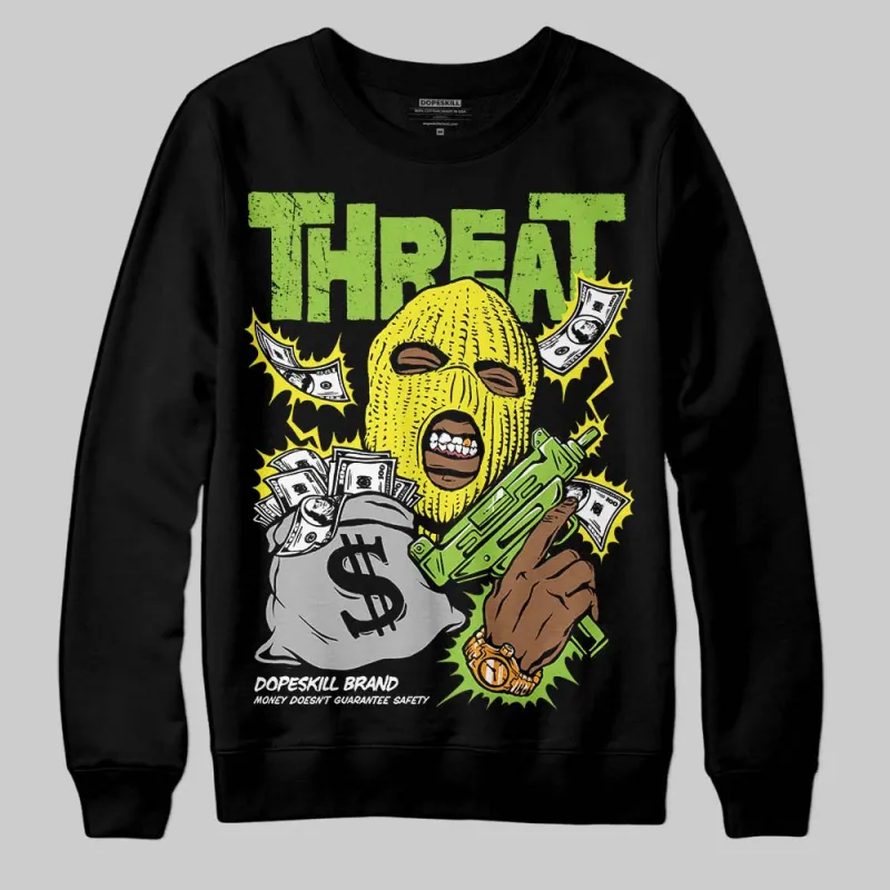 Neon Green Collection DopeSkill Sweatshirt Under Threat Graphic sold by DopeSkill