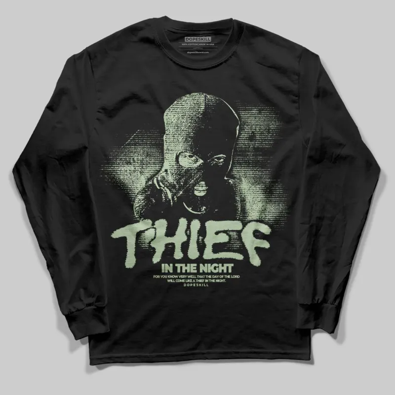 Seafoam 4s 2025 DopeSkill Long Sleeve T-Shirt Thief In The Night Graphic sold by DopeSkill