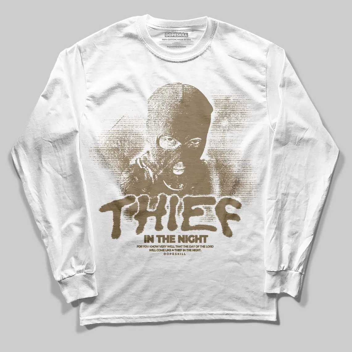 TAN Collection DopeSkill Long Sleeve T-Shirt Thief In The Night Graphic sold by DopeSkill product image thumbnail 2
