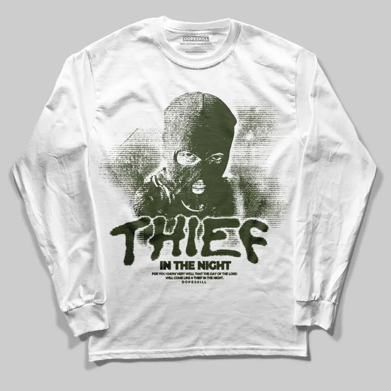 Olive Collection DopeSkill Long Sleeve T-Shirt Thief In The Night Graphic sold by DopeSkill