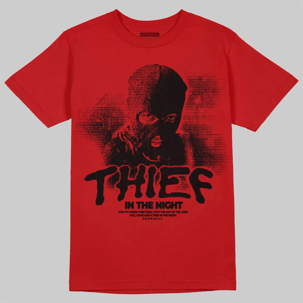 Red Collection DopeSkill T-Shirt Thief In The Night Graphic sold by DopeSkill product image thumbnail 3