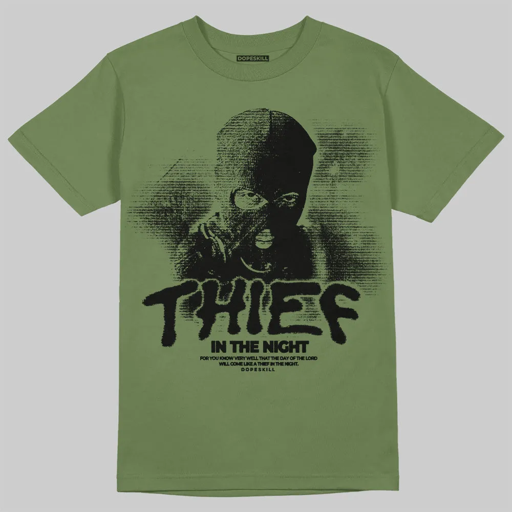 Olive Collection DopeSkill T-Shirt Thief In The Night Graphic sold by DopeSkill product image thumbnail 3