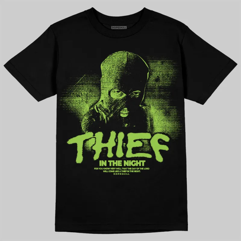 Neon Green Collection DopeSkill T-Shirt Thief In The Night Graphic sold by DopeSkill