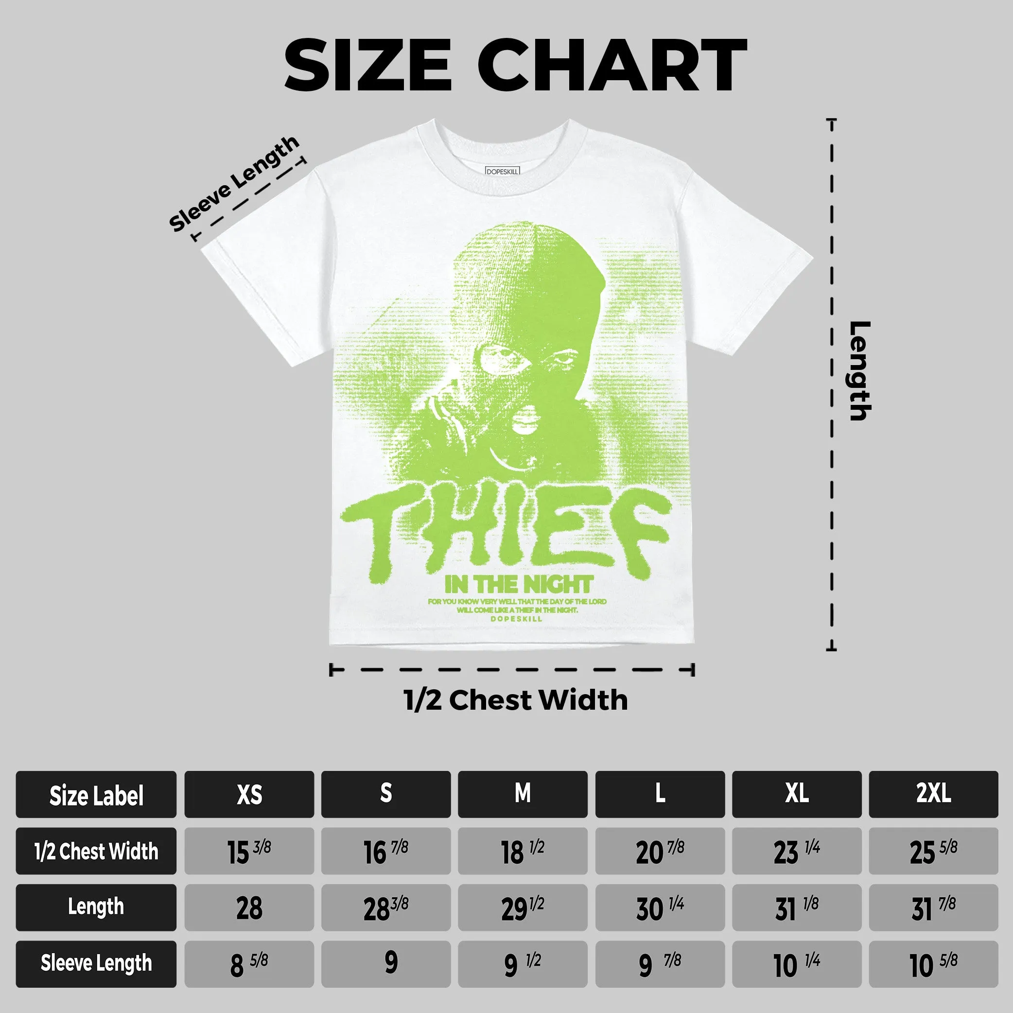 Neon Green Collection DopeSkill Oversize Print T-Shirt Thief In The Night Graphic sold by DopeSkill product image thumbnail 2