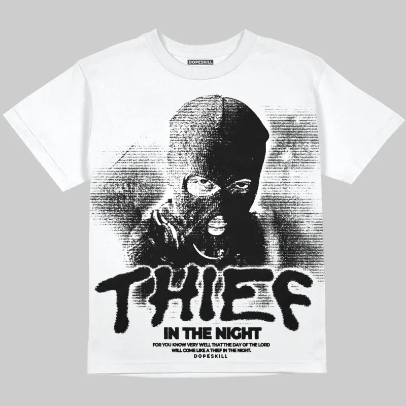 Black and White Collection DopeSkill Oversize Print T-Shirt Thief In The Night Graphic sold by DopeSkill