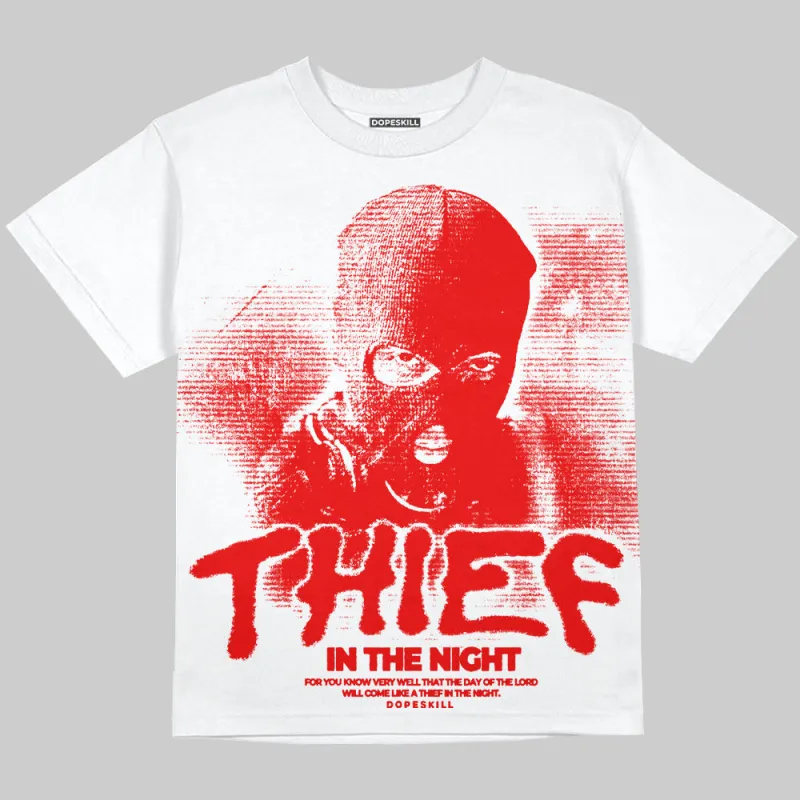 Cherry 11s DopeSkill Oversize Print T-Shirt Thief In The Night Graphic sold by DopeSkill