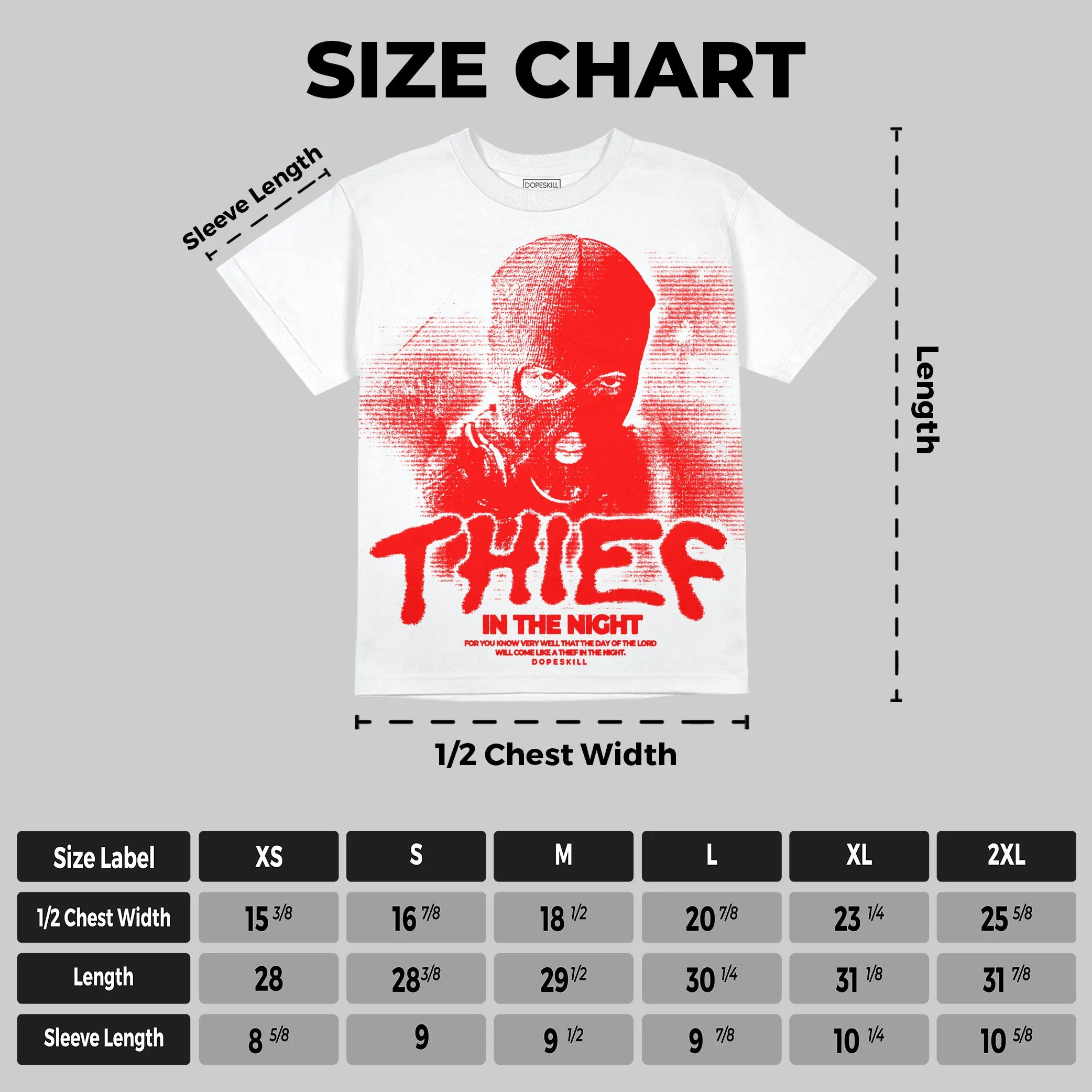 Cherry 11s DopeSkill Oversize Print T-Shirt Thief In The Night Graphic sold by DopeSkill product image thumbnail 2