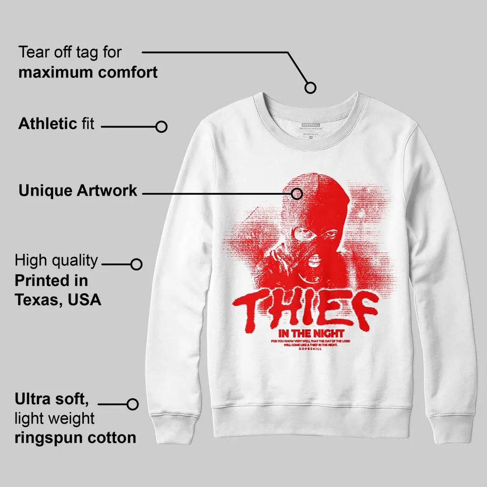 Cherry 11s DopeSkill Sweatshirt Thief In The Night Graphic sold by DopeSkill product image thumbnail 4