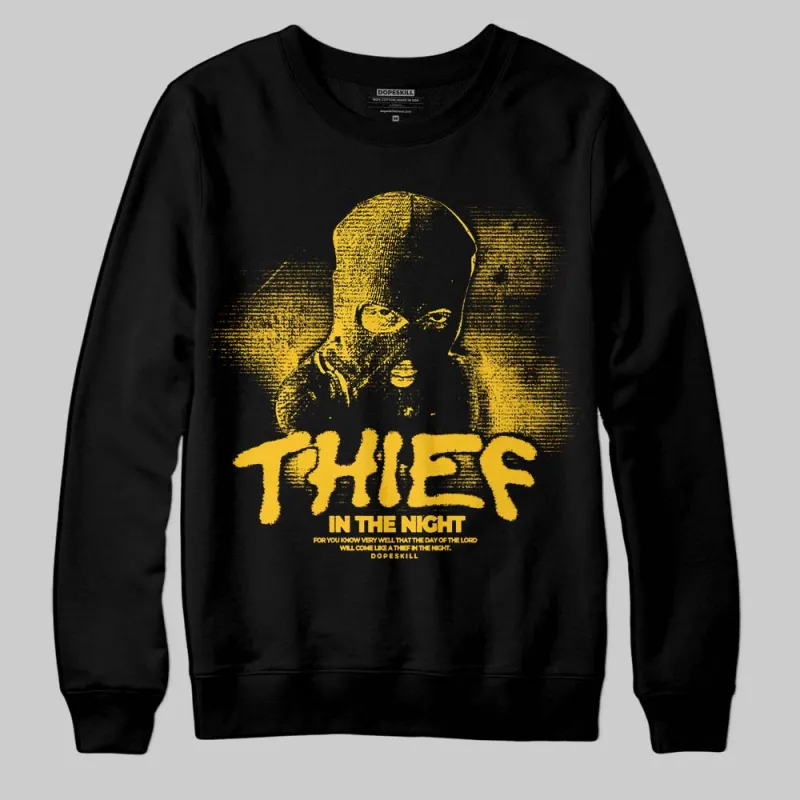 Yellow Collection DopeSkill Sweatshirt Thief In The Night Graphic sold by DopeSkill