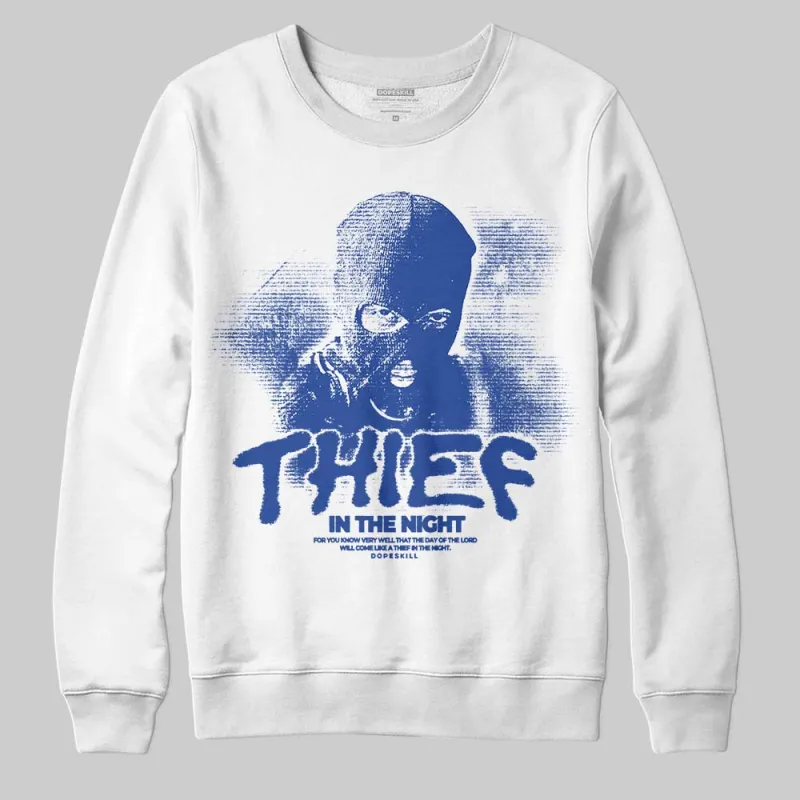 Royal Blue Collection DopeSkill Sweatshirt Thief In The Night Graphic sold by DopeSkill