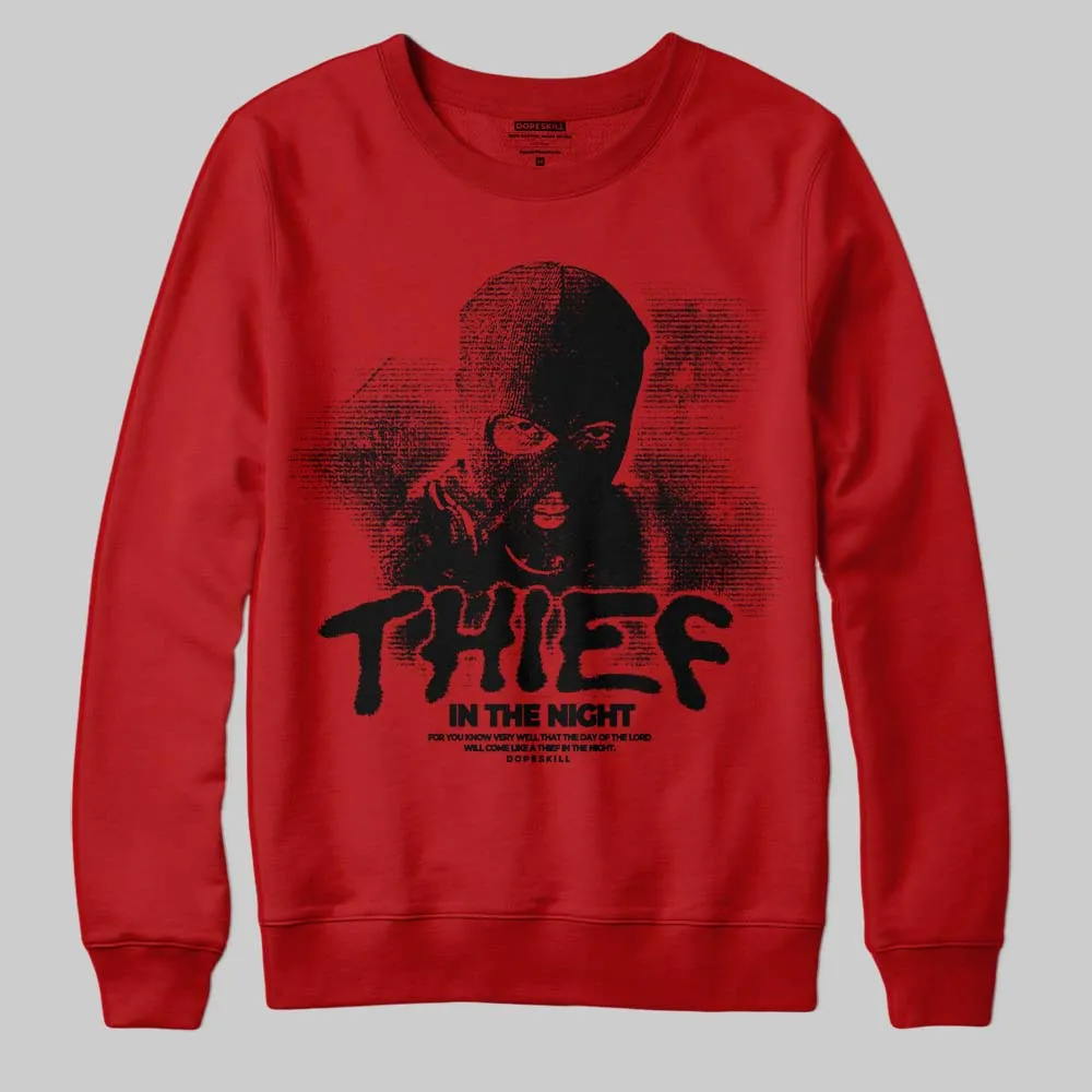 Red Collection DopeSkill Sweatshirt Thief In The Night Graphic sold by DopeSkill product image thumbnail 3