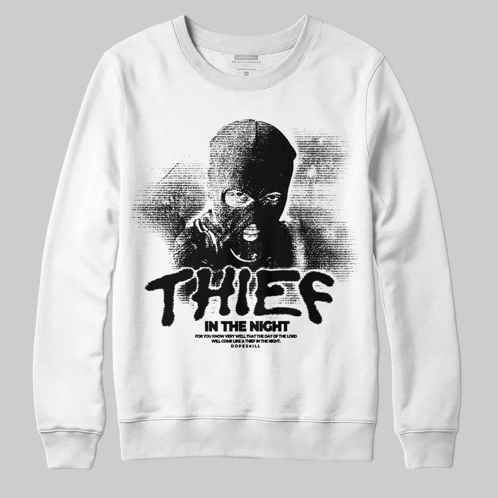 Black and White Collection DopeSkill Sweatshirt Thief In The Night Graphic sold by DopeSkill product image thumbnail 2