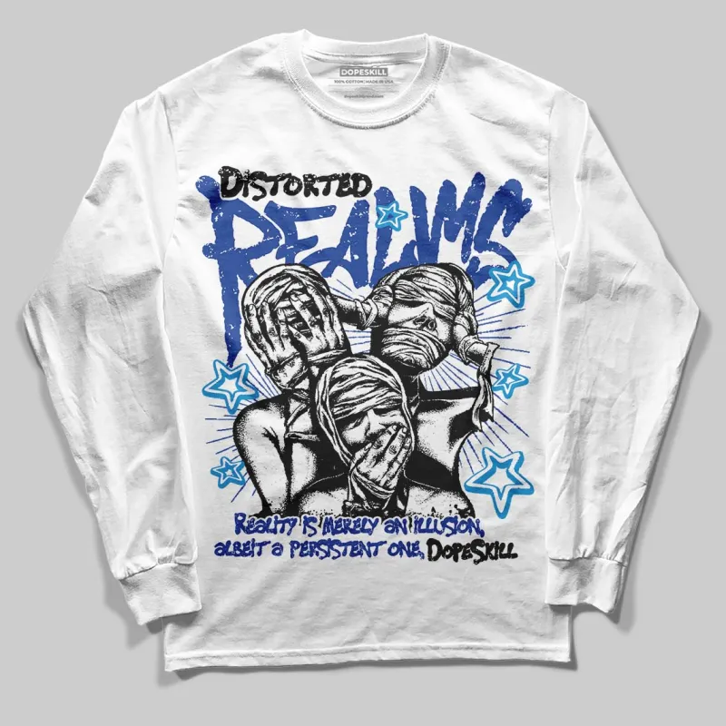 Royal Blue Collection DopeSkill Long Sleeve T-Shirt Distorted Realms Graphic sold by DopeSkill