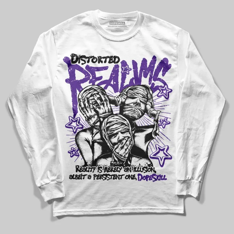 PURPLE Collection DopeSkill Long Sleeve T-Shirt Distorted Realms Graphic sold by DopeSkill