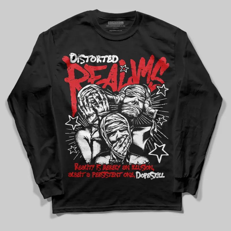 Black and White Collection DopeSkill Long Sleeve T-Shirt Distorted Realms Graphic sold by DopeSkill