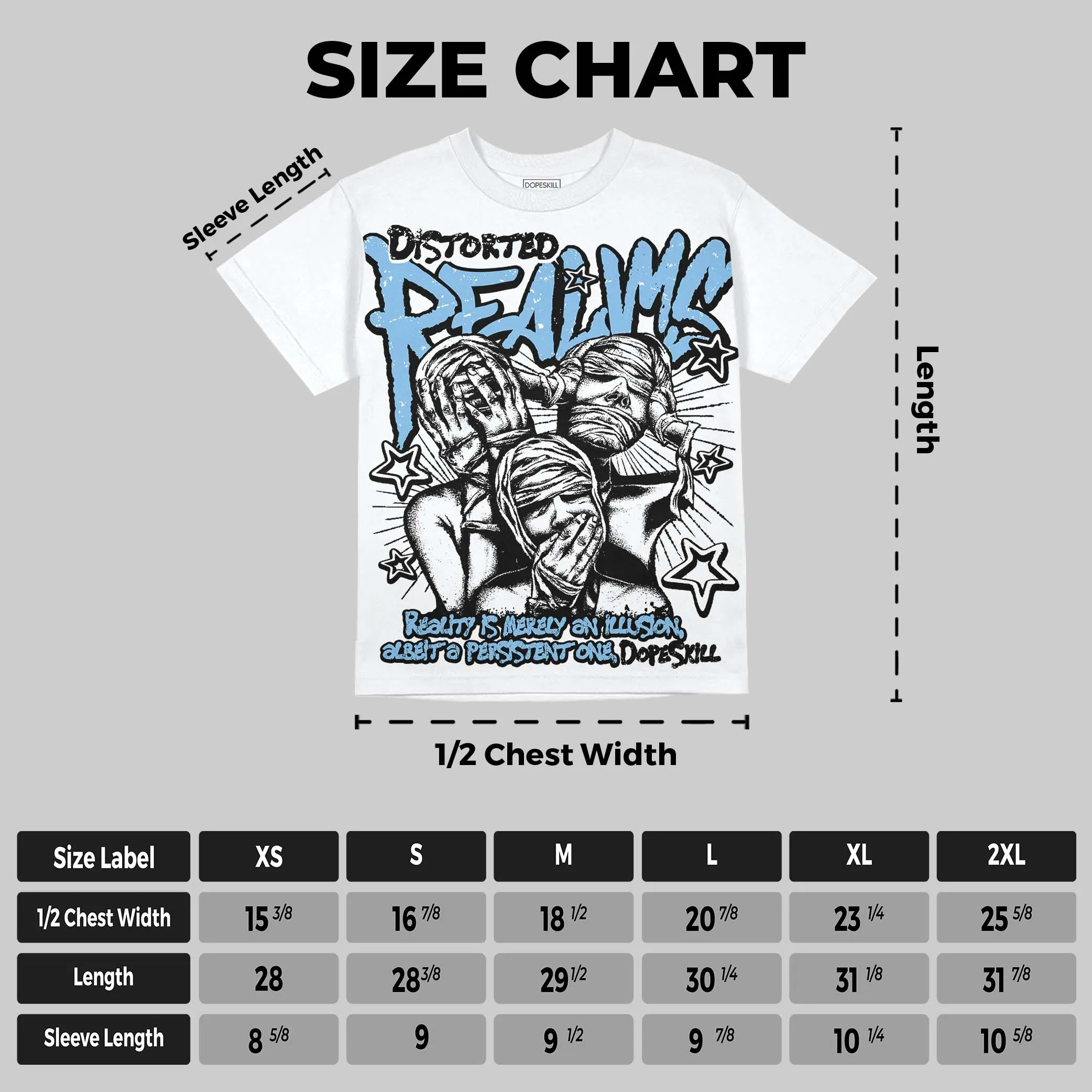 University Blue Collection DopeSkill Oversize Print T-Shirt Distorted Realms Graphic sold by DopeSkill product image thumbnail 2