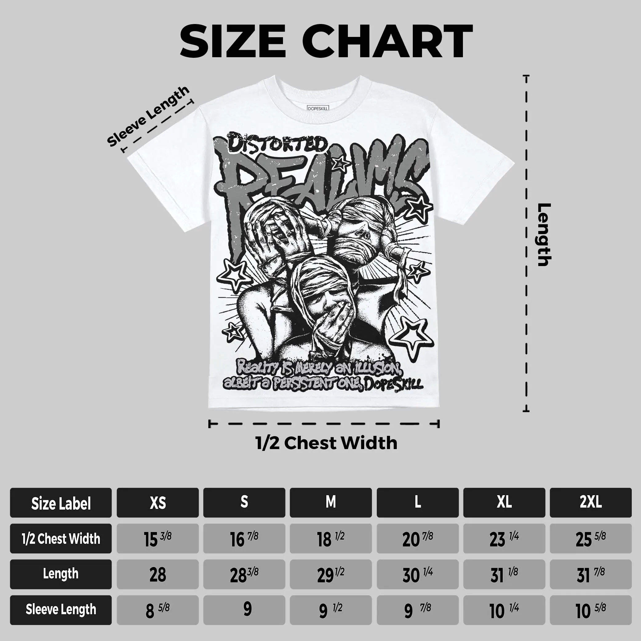 Grey Collection DopeSkill Oversize Print T-Shirt Distorted Realms Graphic sold by DopeSkill product image thumbnail 2