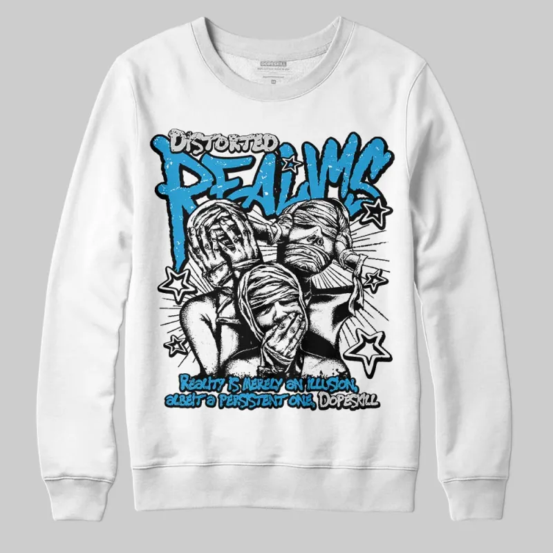 Military Blue 4s DopeSkill Sweatshirt Distorted Realms Graphic sold by DopeSkill