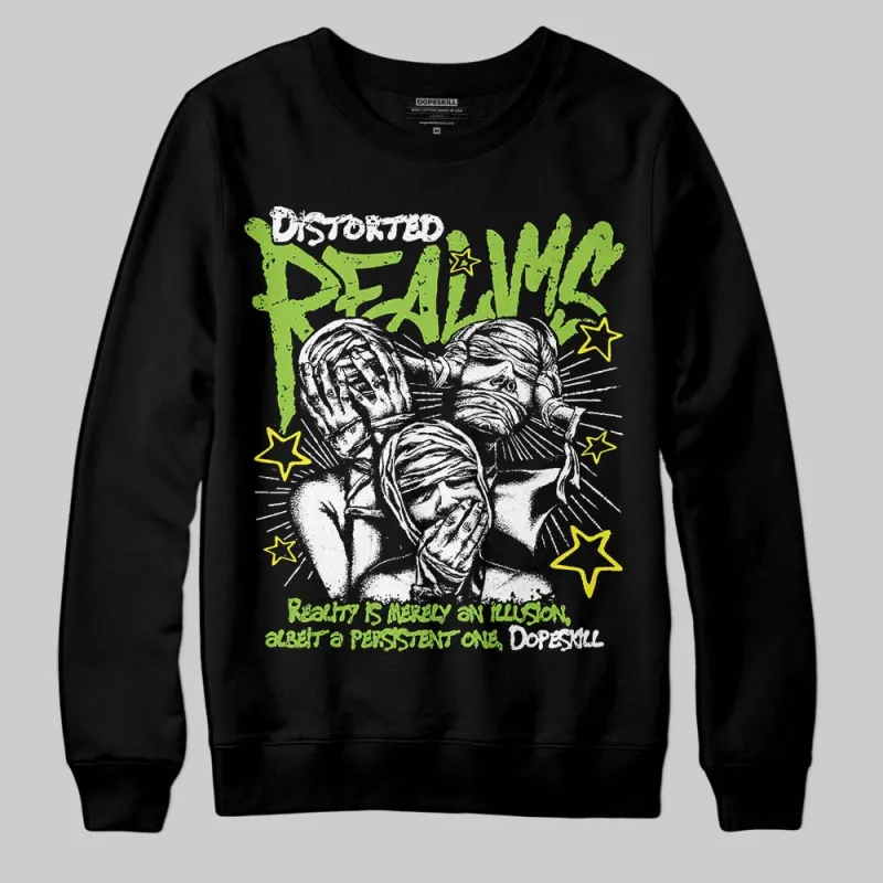 Neon Green Collection DopeSkill Sweatshirt Distorted Realms Graphic sold by DopeSkill