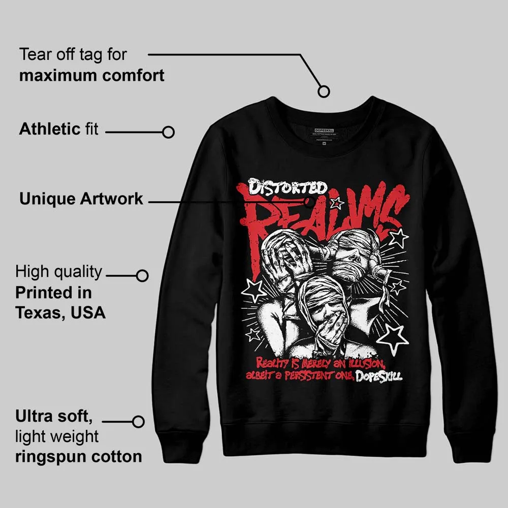 Black and White Collection DopeSkill Sweatshirt Distorted Realms Graphic sold by DopeSkill product image thumbnail 3