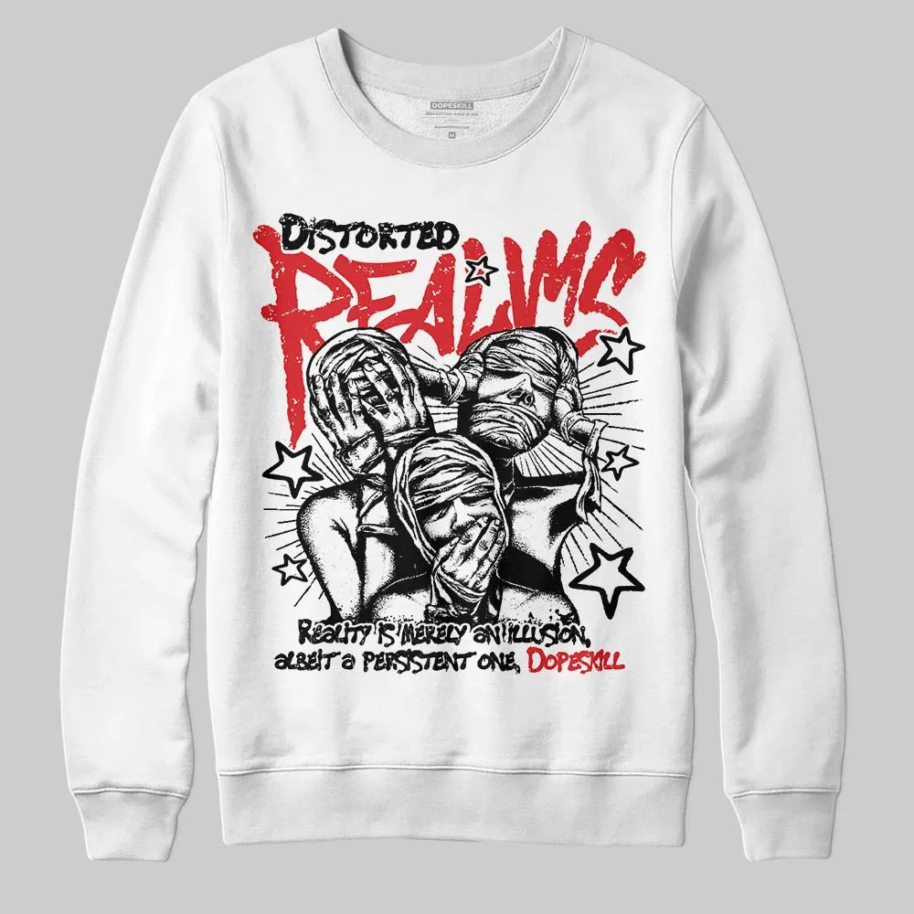 Black and White Collection DopeSkill Sweatshirt Distorted Realms Graphic sold by DopeSkill product image thumbnail 2