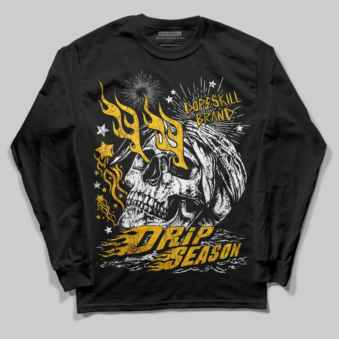 Yellow Collection DopeSkill Long Sleeve T-Shirt Drip Season Graphic sold by DopeSkill