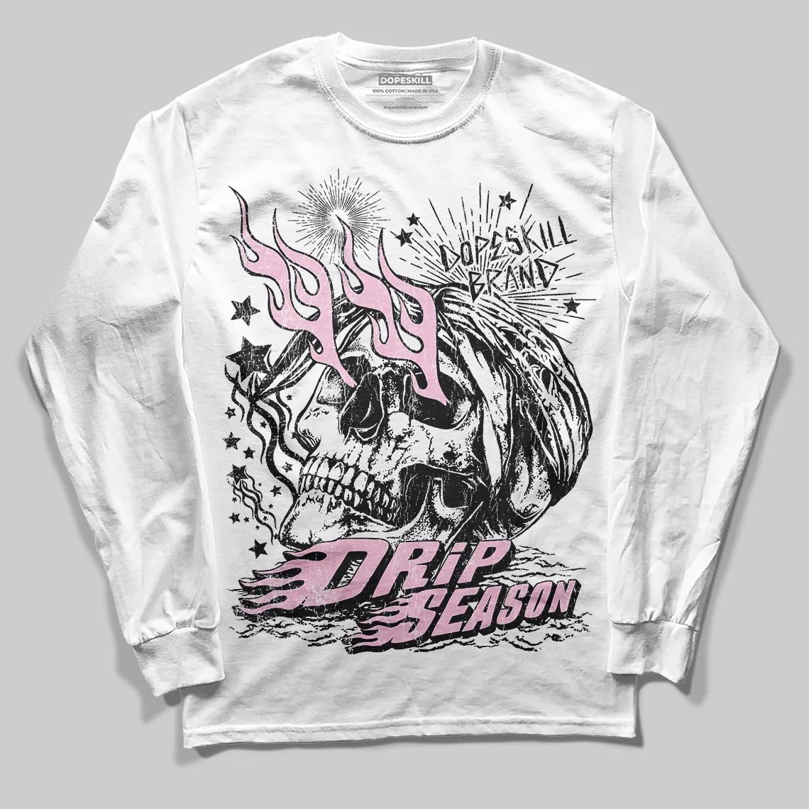 Pink Collection DopeSkill Long Sleeve T-Shirt Drip Season Graphic sold by DopeSkill