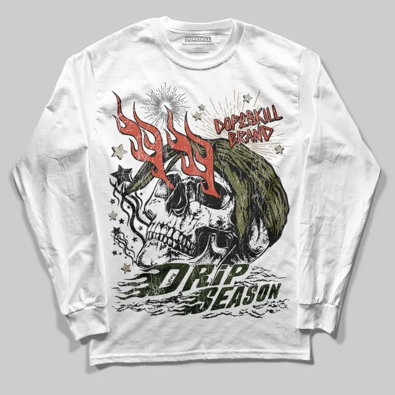 Olive Collection DopeSkill Long Sleeve T-Shirt Drip Season Graphic sold by DopeSkill