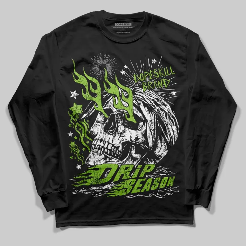 Neon Green Collection DopeSkill Long Sleeve T-Shirt Drip Season Graphic sold by DopeSkill