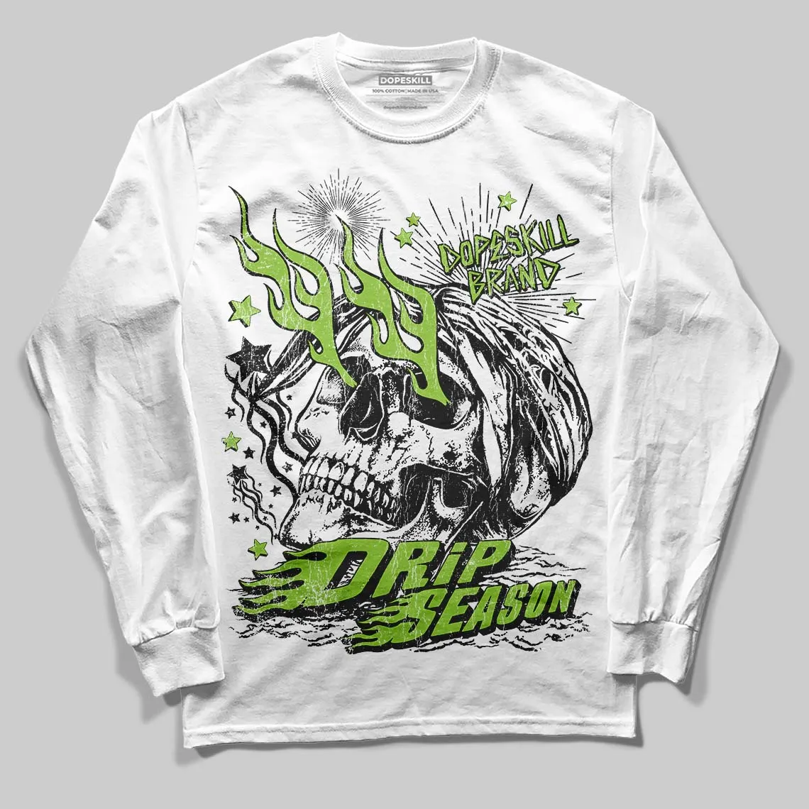 Neon Green Collection DopeSkill Long Sleeve T-Shirt Drip Season Graphic sold by DopeSkill product image thumbnail 2