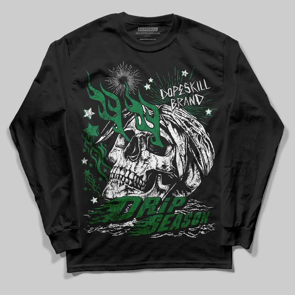 Green Collection DopeSkill Long Sleeve T-Shirt Drip Season Graphic sold by DopeSkill product image thumbnail 2