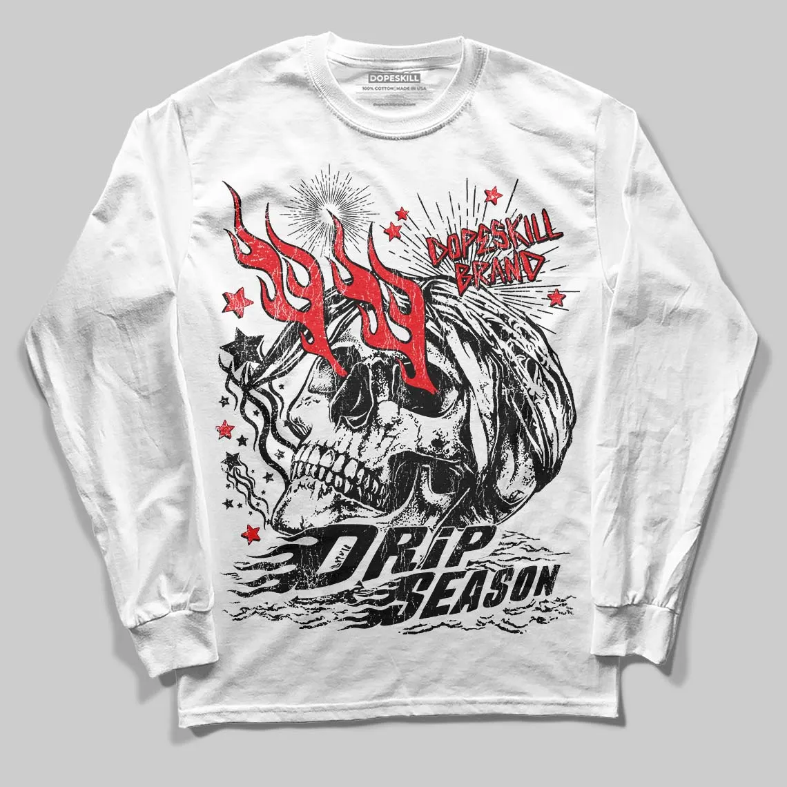 Black and White Collection DopeSkill Long Sleeve T-Shirt Drip Season Graphic sold by DopeSkill product image thumbnail 2
