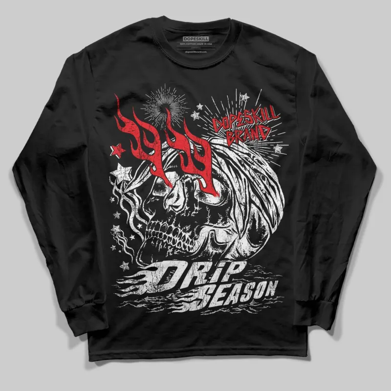 Black and White Collection DopeSkill Long Sleeve T-Shirt Drip Season Graphic sold by DopeSkill
