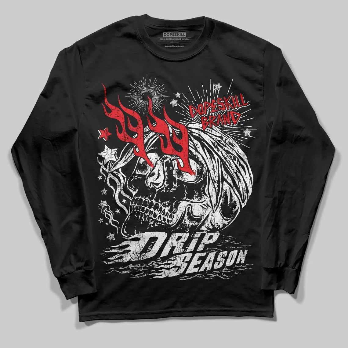 Black and White Collection DopeSkill Long Sleeve T-Shirt Drip Season Graphic sold by DopeSkill