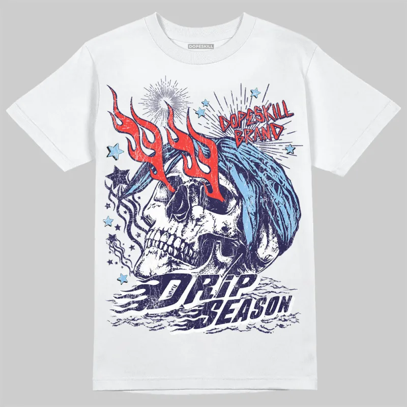 University Blue Collection DopeSkill T-Shirt Drip Season Graphic sold by DopeSkill