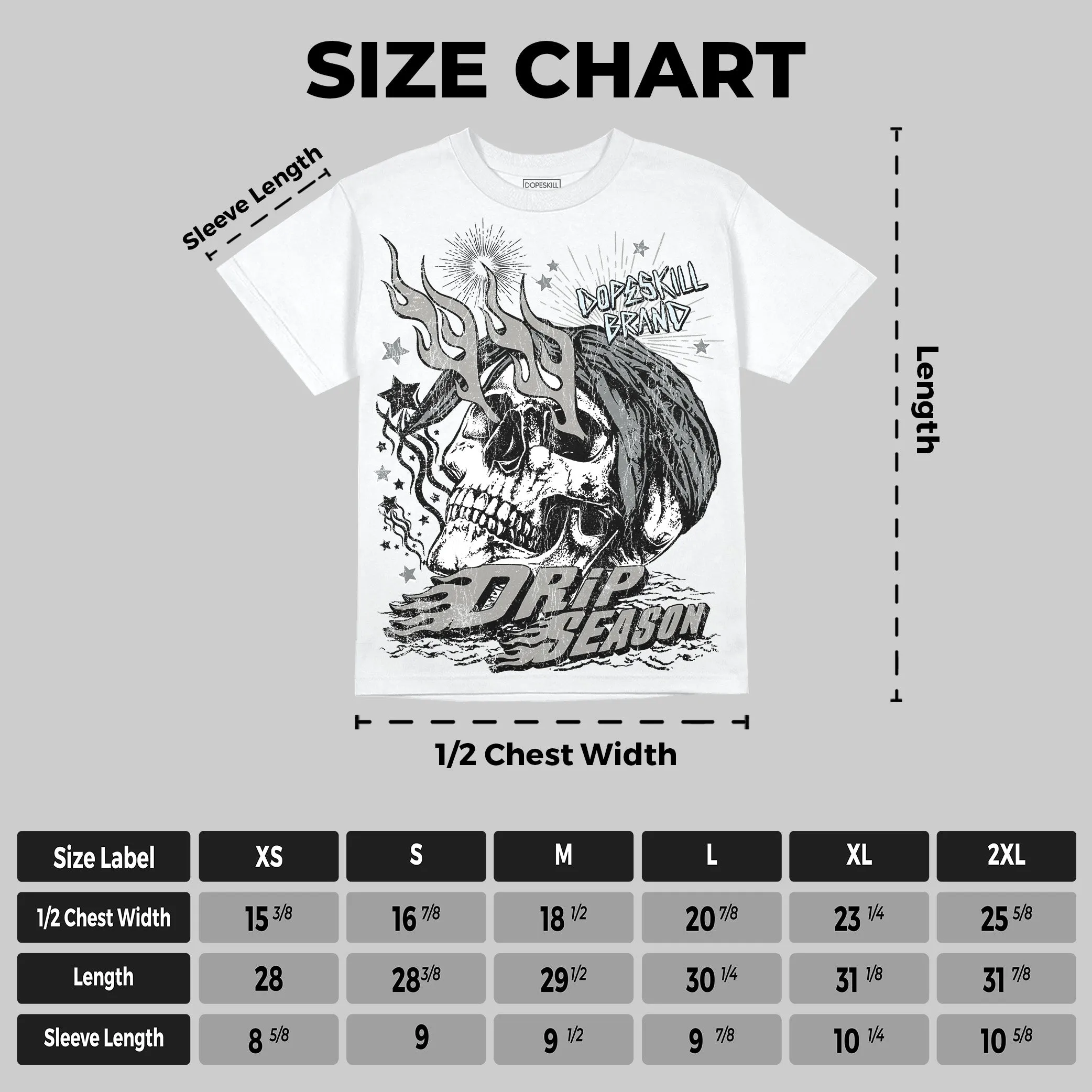 Cool Grey 9s DopeSkill Oversize Print T-Shirt Drip Season Graphic sold by DopeSkill product image thumbnail 2