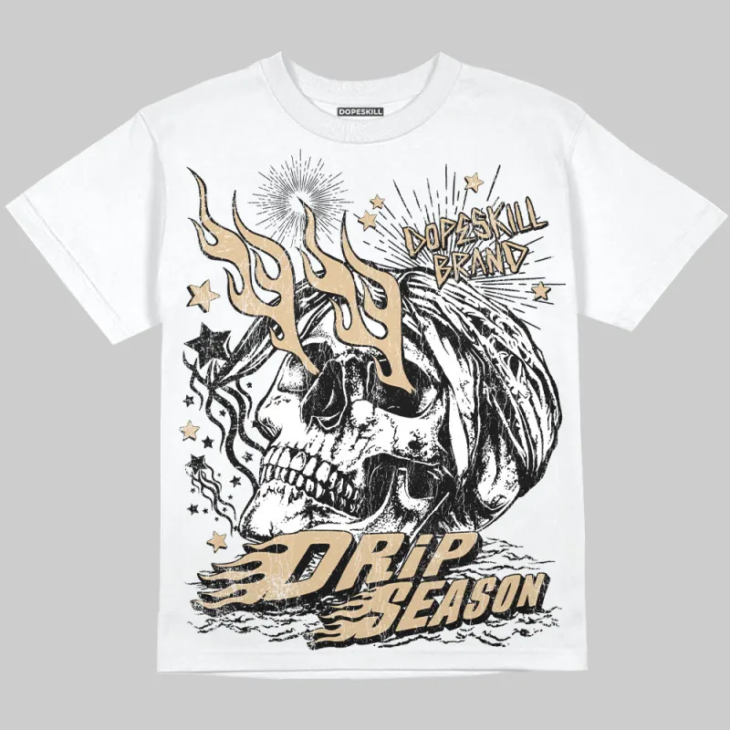 TAN Collection DopeSkill Oversize Print T-Shirt Drip Season Graphic sold by DopeSkill