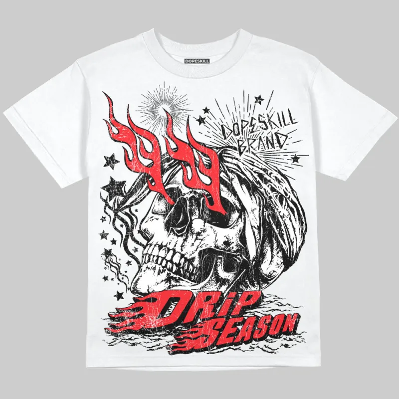 Red Collection DopeSkill Oversize Print T-Shirt Drip Season Graphic sold by DopeSkill