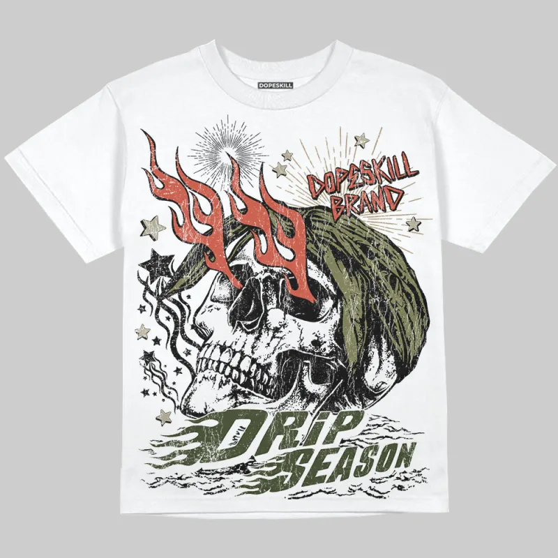 Olive Collection DopeSkill Oversize Print T-Shirt Drip Season Graphic sold by DopeSkill