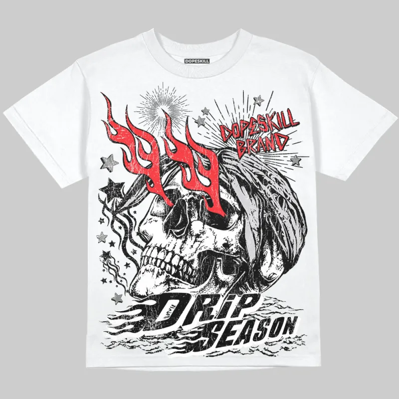 Grey Collection DopeSkill Oversize Print T-Shirt Drip Season Graphic sold by DopeSkill