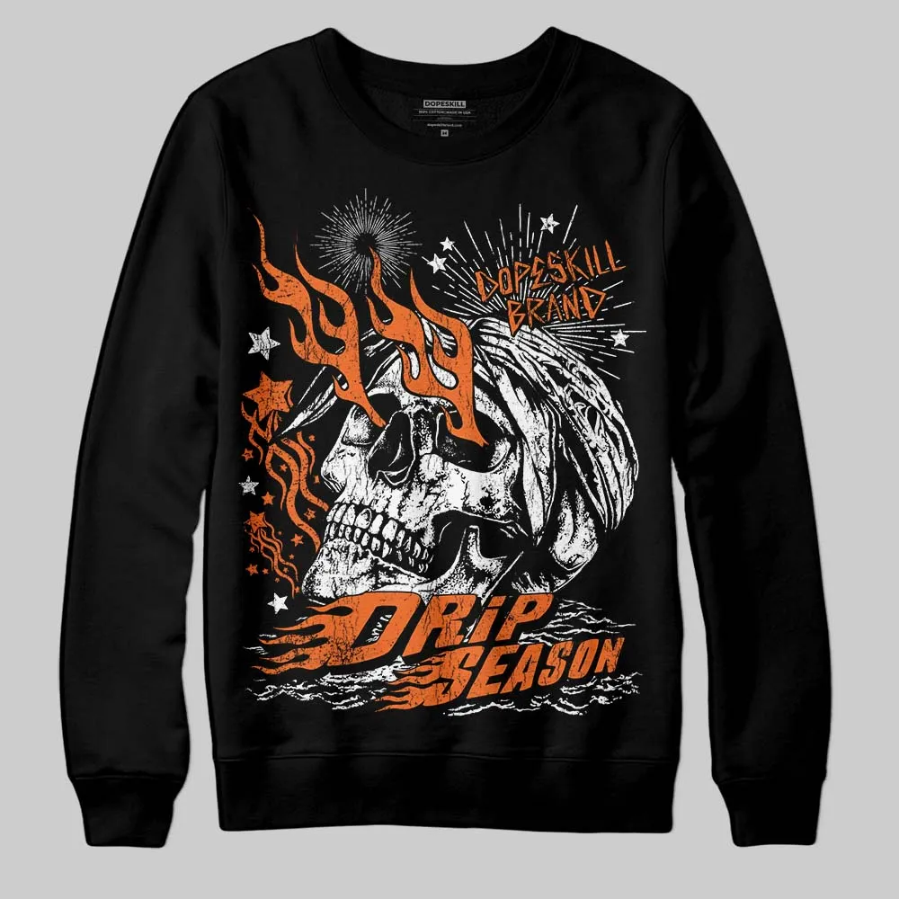 Orange Black White DopeSkill Sweatshirt Drip Season Graphic sold by DopeSkill product image thumbnail 2