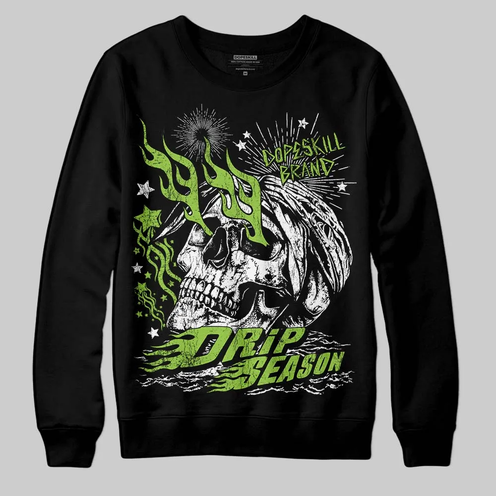 Neon Green Collection DopeSkill Sweatshirt Drip Season Graphic sold by DopeSkill