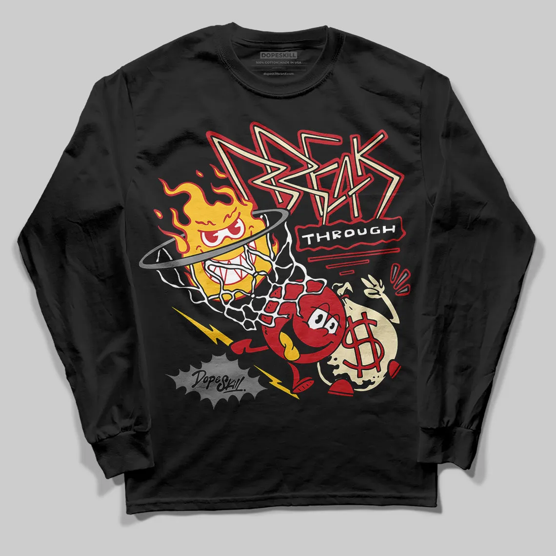 Union LA x Air Retro OG 1s DopeSkill Long Sleeve T-Shirt Break Through Graphic sold by DopeSkill product image thumbnail 2