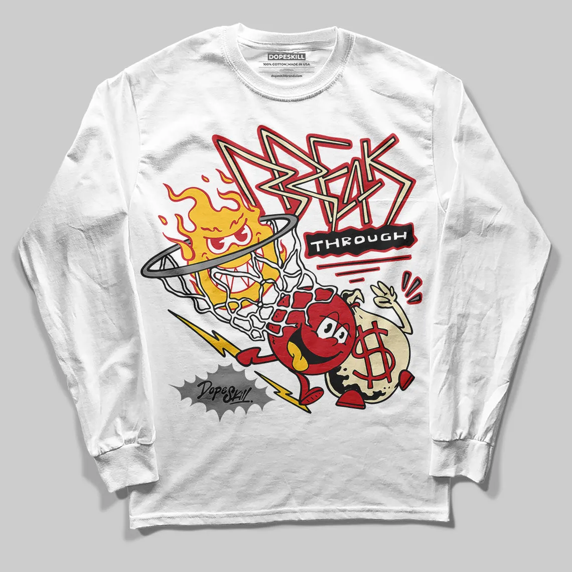 Union LA x Air Retro OG 1s DopeSkill Long Sleeve T-Shirt Break Through Graphic sold by DopeSkill