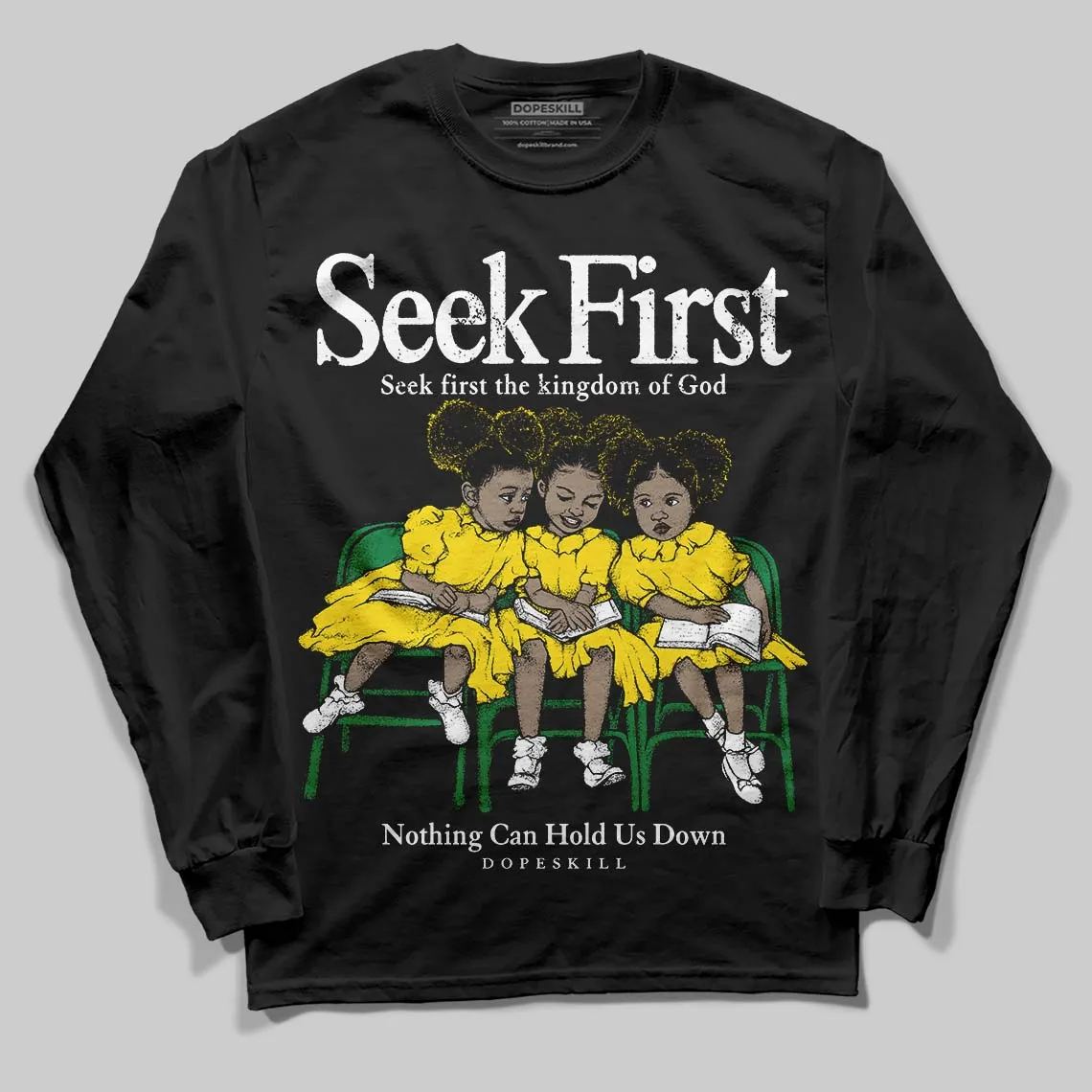 Dunk Reverse Brazil DopeSkill Long Sleeve T-Shirt New Seek First Graphic sold by DopeSkill product image thumbnail 2